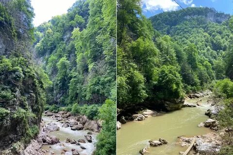 Гуамское ущелье расстояние