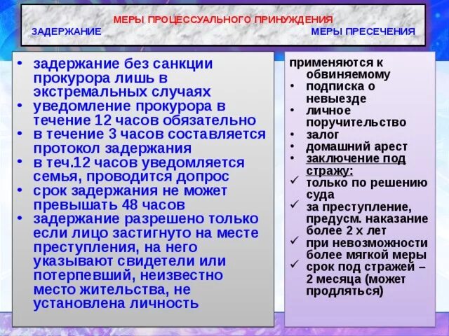 Меры процессуального принуждения принуждения. Меры пресечения и меры принуждения. Меры процессуального принуждения и пресечения. Меры пресечечения и меры принуждения.