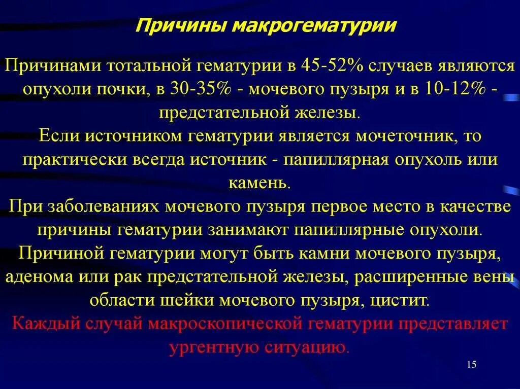 Моча м кровью