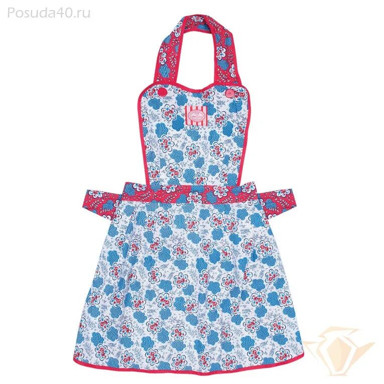 Фартук Ulster Weavers petite Box Apron " Catwalk". Фартук с нагрудником. Отрезной фартук с нагрудником. Передник с нагрудником. Отрезной фартук