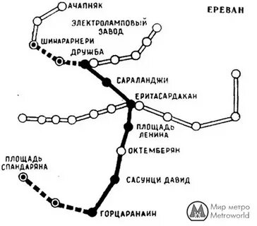 Карта метро еревана