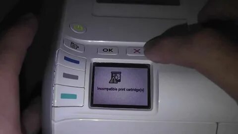 Принтер ошибка картриджа