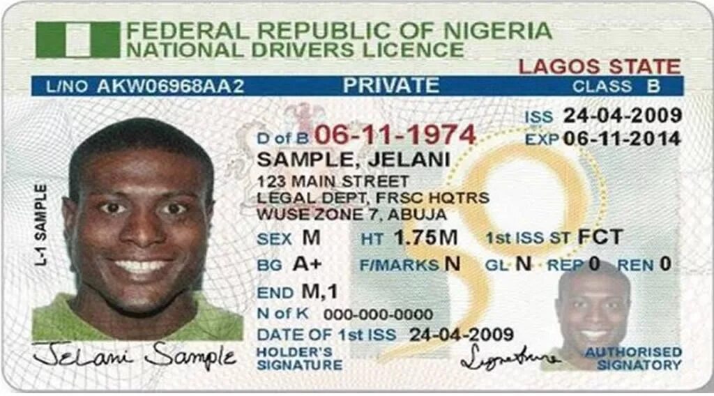 License ended. Nigeria Driver License. Lagos Driver License.