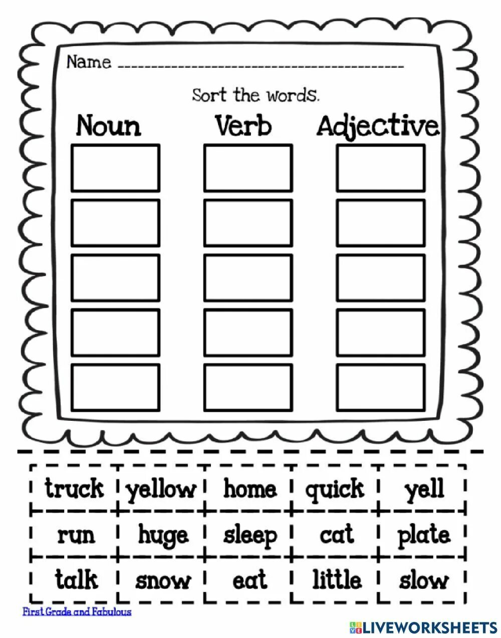 Find words in the box that describe
