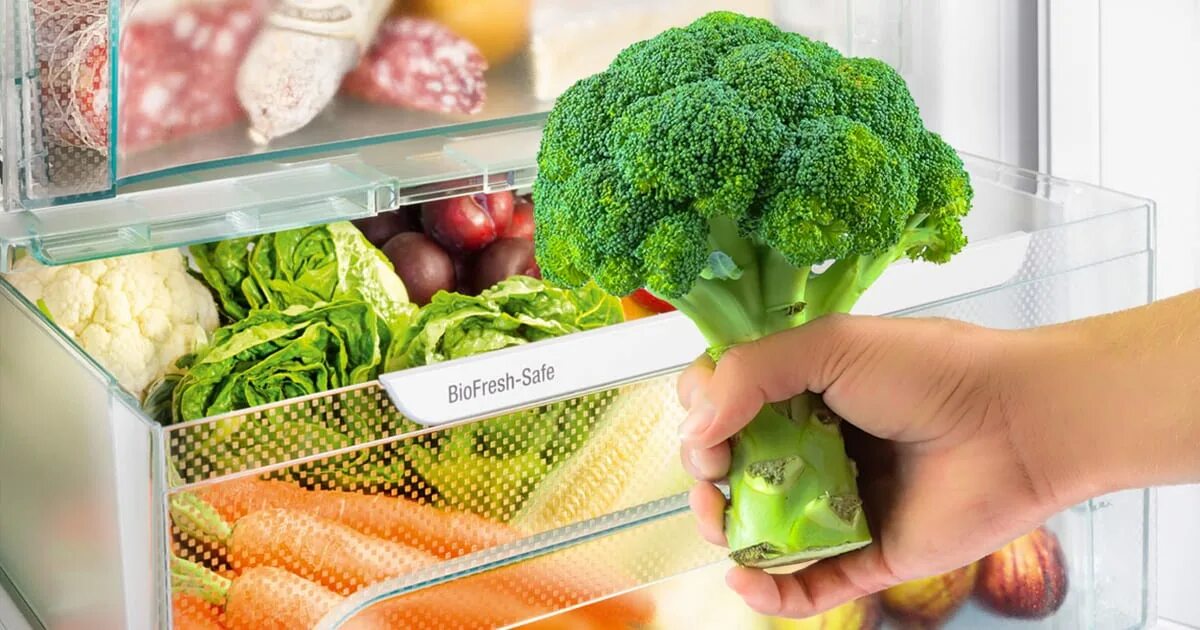 Как сохранить лук свежим в холодильнике. BIOFRESH. Хранение овощей и зелени в холодильнике. Свежесть продуктов дольше. Liebherr FRESHAIR.