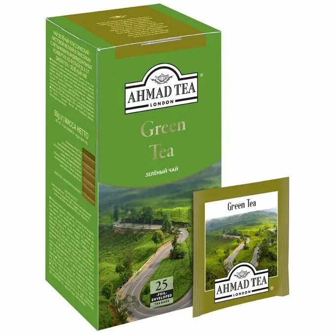 Ахмад зеленый. Чай ahmad tea green tea 2*25пак. чай ахмад классический зелёный 25пак. ахмад 25 пак. чай ahmad tea green tea зеленый (2г х 100шт), 200г.