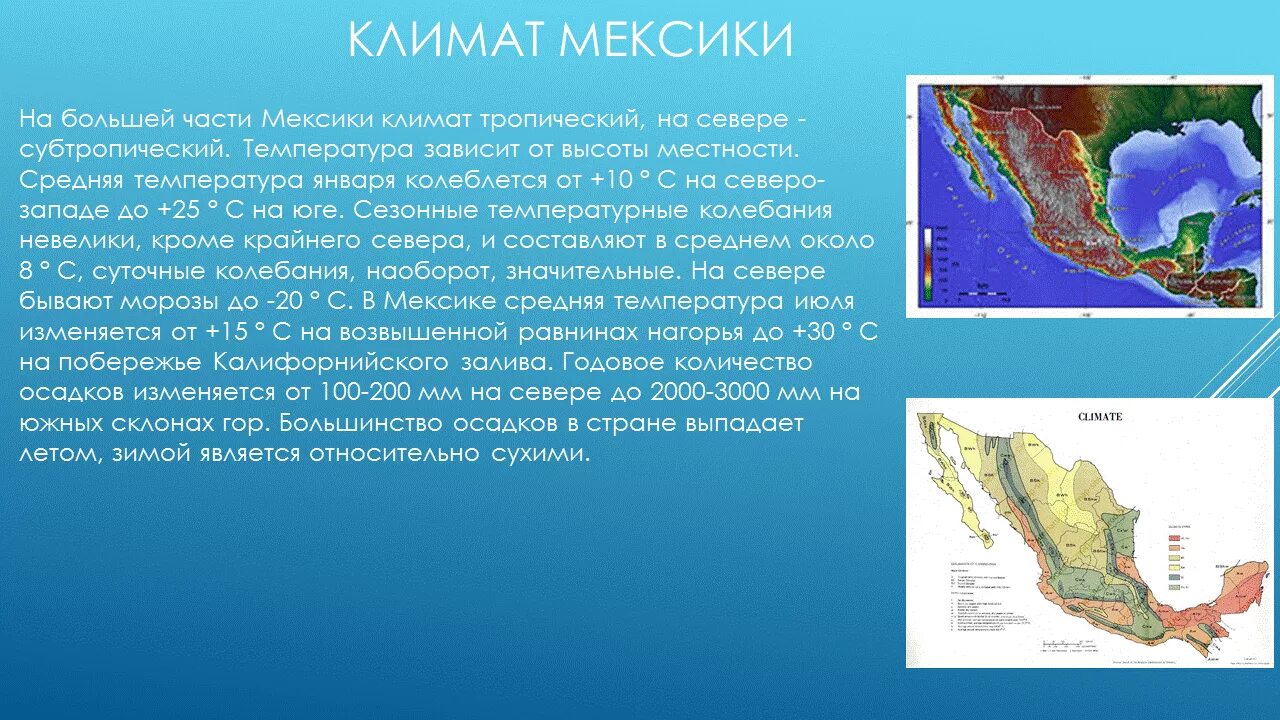 Какие климатические условия в индии. Мексика рельеф и климат. Климатические зоны Мексики. Климатическая карта Мексики. Климатические условия Мексики.