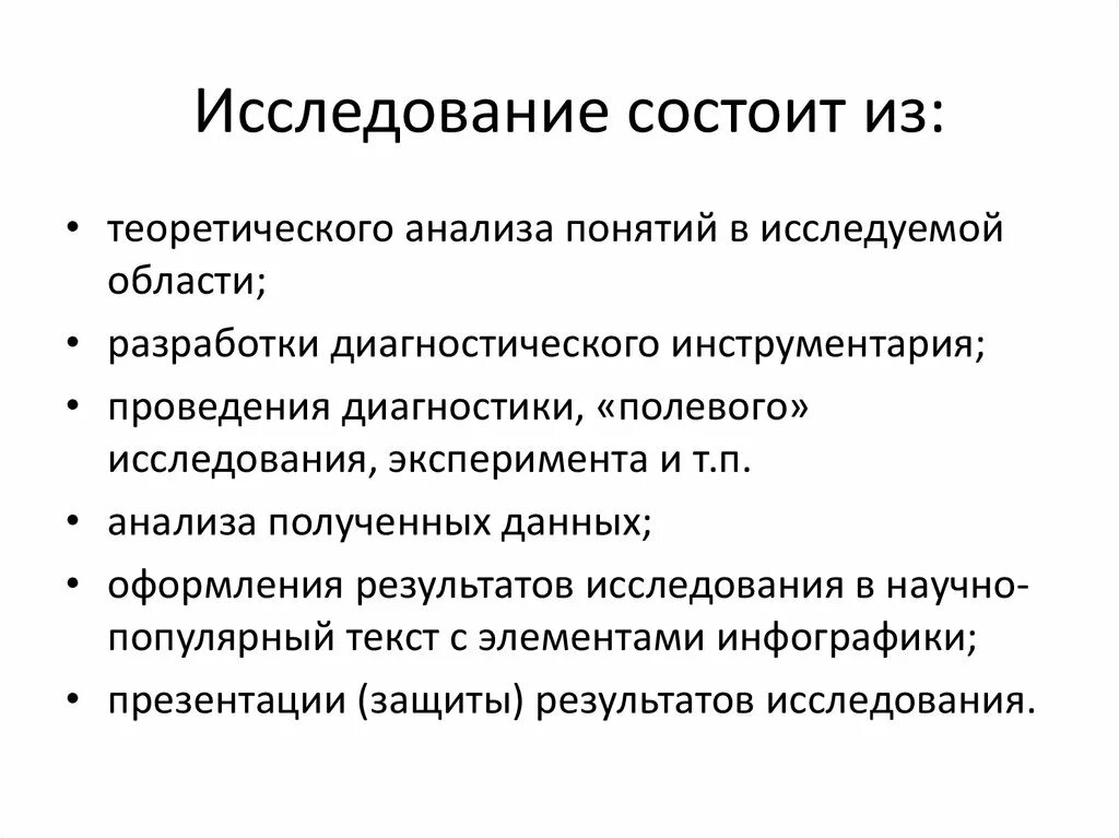 Из чего состоит исследование в творческом проекте Картинки ГЛАВА ИССЛЕДОВАНИЯ СОСТОИТ ИЗ