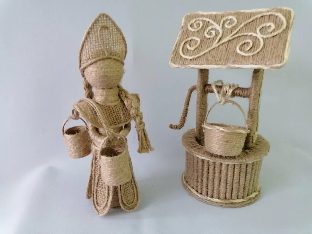 Идеи из джута. Сувениры из джута. игрушки из джута. изделия из шпагата джутового. сувениры из мешковины и шпагата.