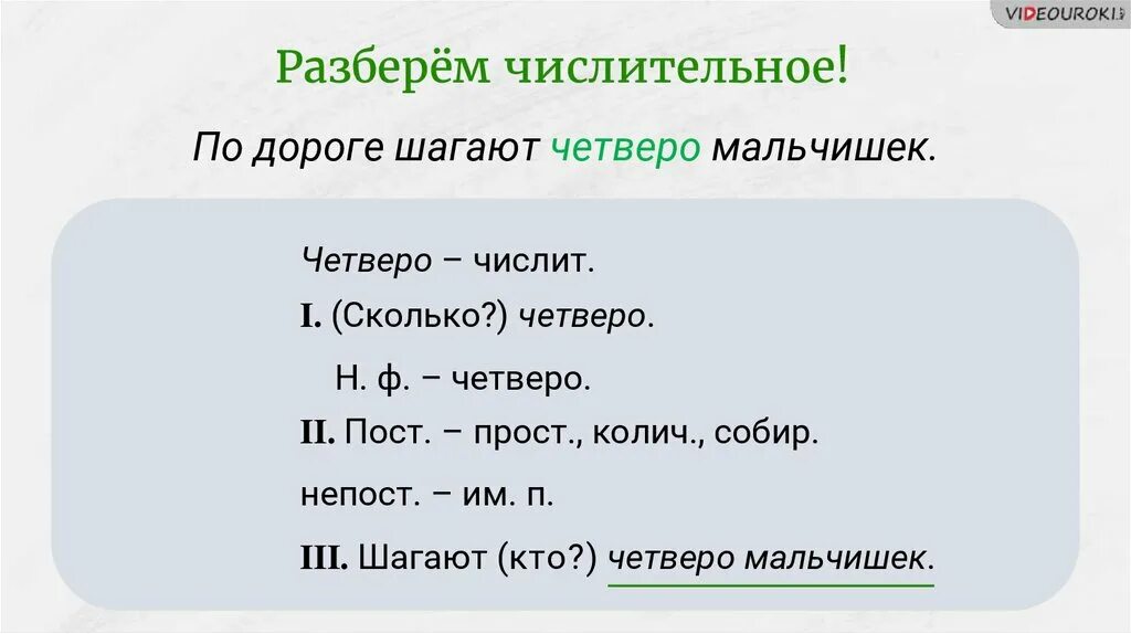 Пятьдесят пять морфологический разбор. Письменный морфологический разбор числительного. План морфологического разбора имени числительного. Морфологический разбор порядкового числительного. Схема морфологического разбора числительных.