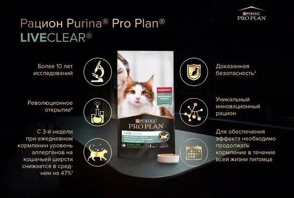 Проплан корм для кошек Live Clear. Пурина Проплан Live Clear для кошек стерилизованных. Pro Plan Live Clear 1.4кг. Проплан снижение аллергенов.