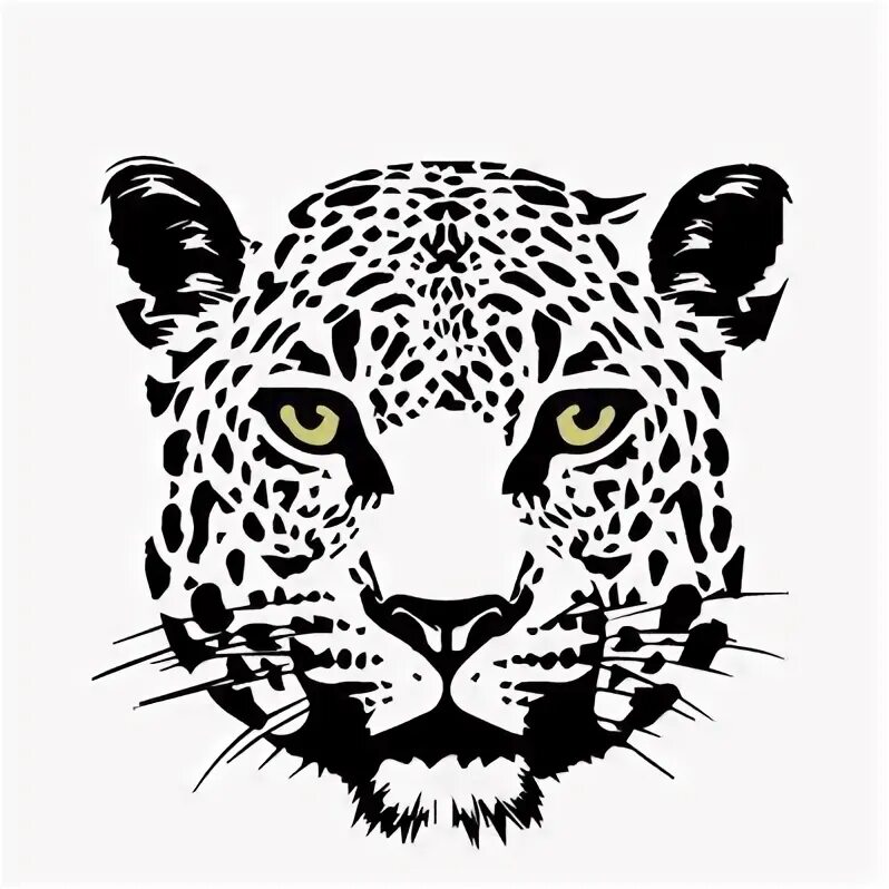 Рисунок ягуар в графике Jaguar art print ink illustration