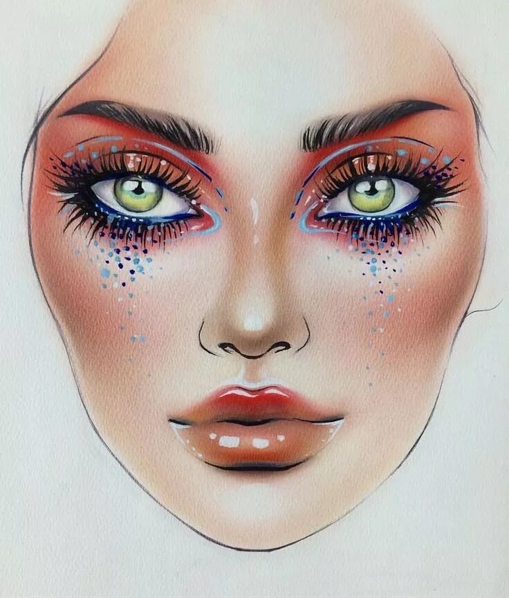 Pin on BEAUTIFUL Face charts
