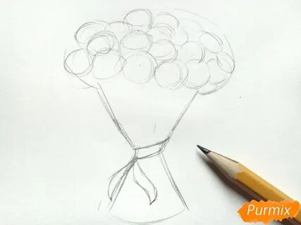 Букеты рисовать поэтапно