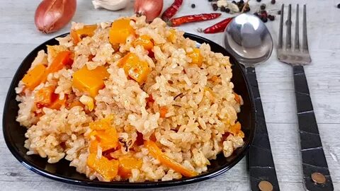 Рецепт вкусного риса с тыквой