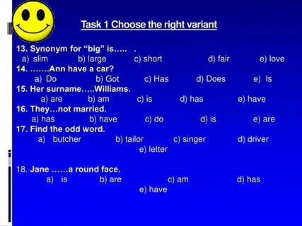 5 choose the right word