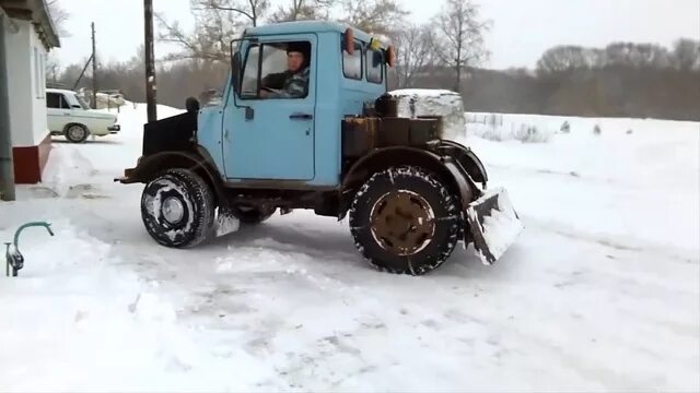 Самодельный трактор на ременной передаче! YouTube