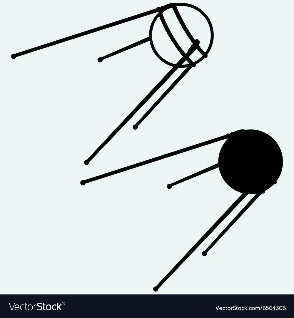 Спутник СССР вектор. Спутник рисунок. Схематичное изображение спутника. Первый Спутник земли иллюстрация.