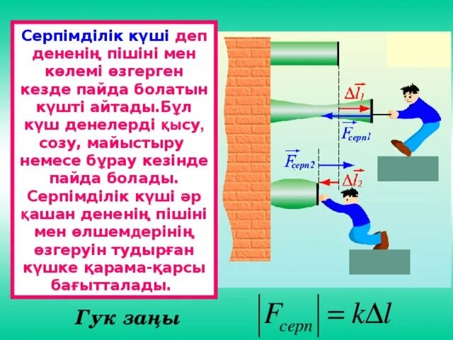 Ауырлық күші дегеніміз не. Деформация серпімділік күші Гук заңы презентация. Реакция күші. Ньютонның екінші заңы презентация. Серпімділік модулі формула.