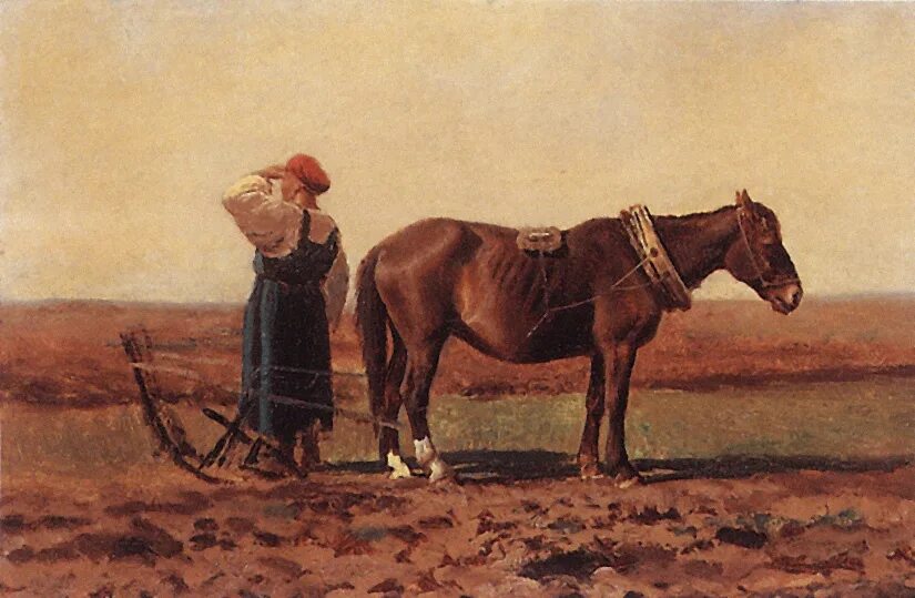 Картина крестьянин. Клодт Михаил Константинович" на пашне "1872.. Михаил Клодт на пашне. Михаил Константинович Клодт на пашне. М. К. Клодта «на пашне»..