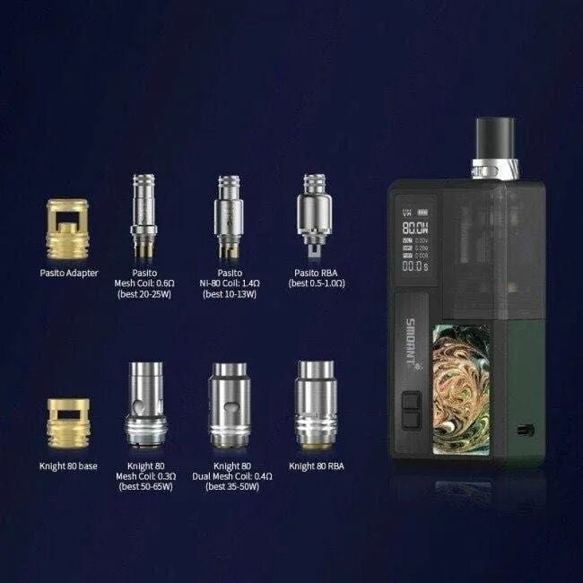 Manto aio 80w kit. Испаритель smoant knight 80 / pasito 2 rba. Voopoo vinci 40w. Сколько миллилитров бак. Набор smoant charon baby 750mah kit.