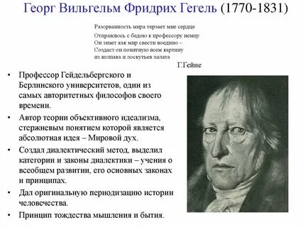 Ф в гегель открытие
