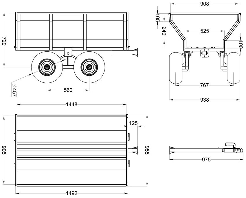 Размеры телеги для мотоблока. Размер прицепа для квадроцикла atv 500. Габариты прицепа для легкового МАЗ 81. Чертеж прицепа для квадроцикла Trailer. Габариты прицепа для легкового 3500мм.