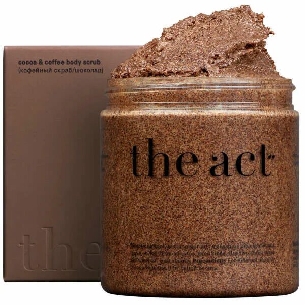 The act скраб. The act скраб для тела. скраб шоколад. кофейный скраб для тела the act.