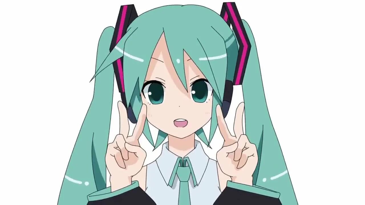 Miku gif. Хатсуне Мику гифка.