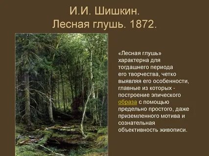 Лесная глушь