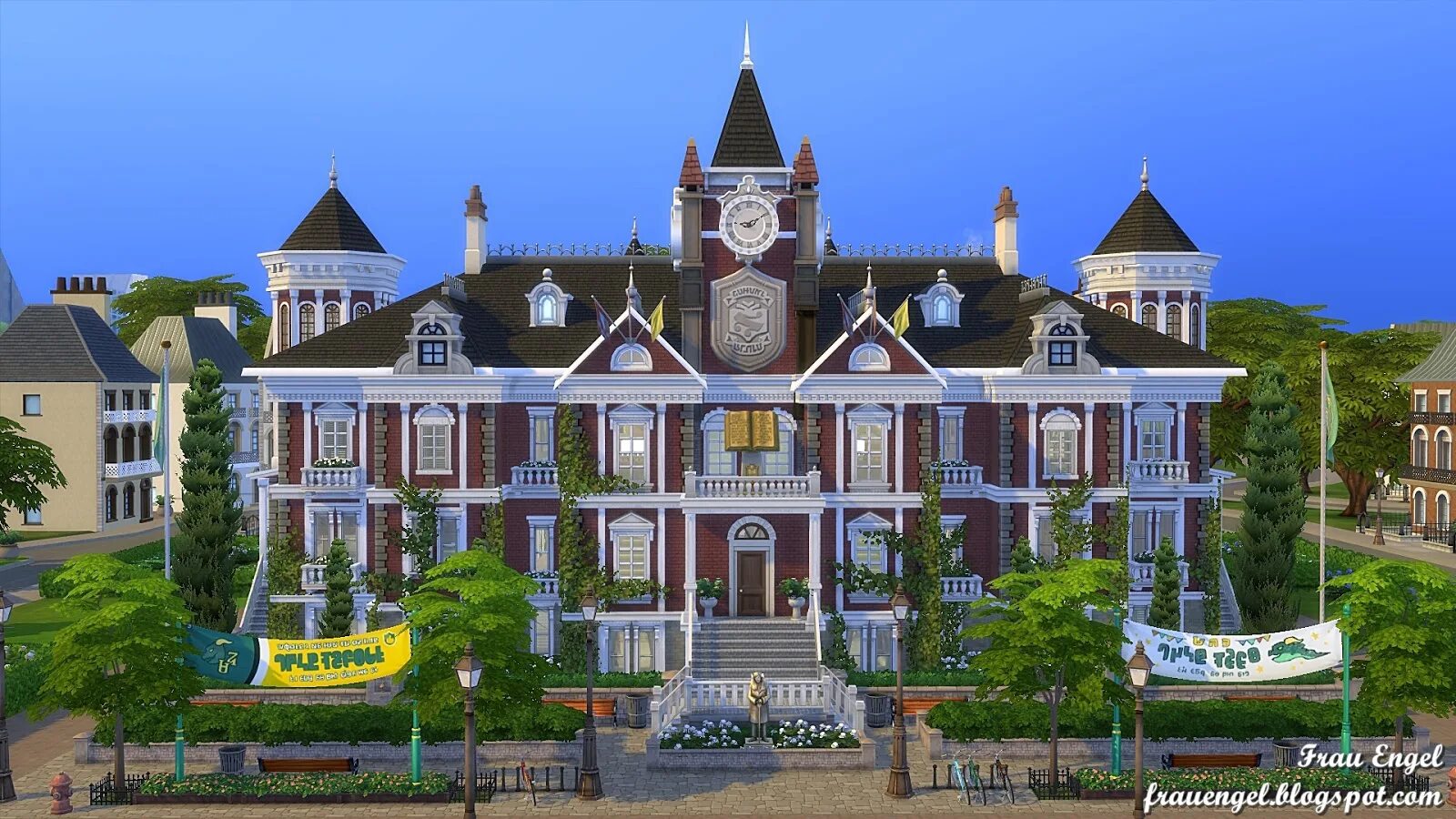 Sims university. Симс 4 университет. Фрау Энгель симс 4. SIMS 4 особняк Тюдоров. Симс 4 школа университет.