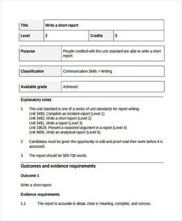 How to report