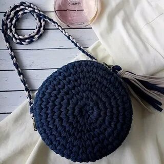 Сумка из трикотажной пряжи для начинающих