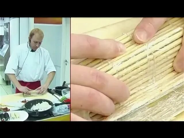 Готовим роллы видео