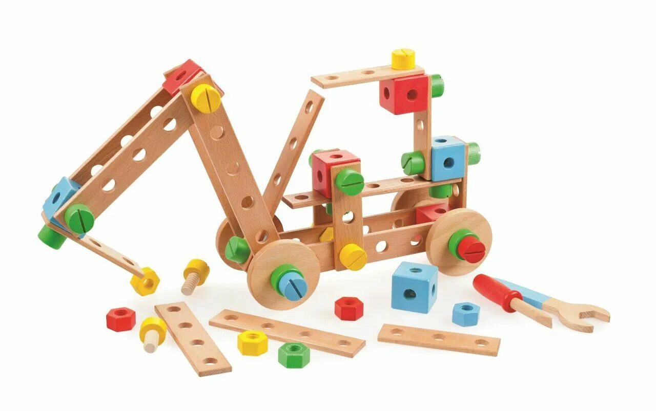Construct set. Construction set. кликформерс. construction toys. винтовой конструктор plantoys construction 5534 60 деталей.
