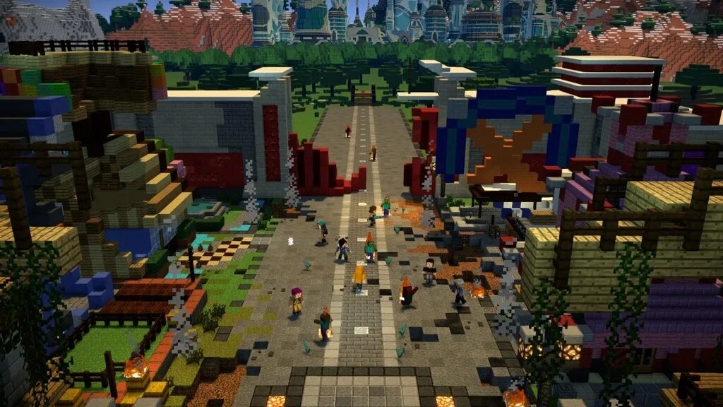 Minecraft story Mode Episode 2. Мод на город.