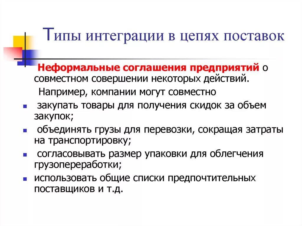 Виды интеграции в цепях поставок. Интеграция цепи поставок. Слайд интеграция цепей поставок. Горизонтальная интеграция в цепях поставок – это….