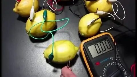 Электричество из фруктов и овощей