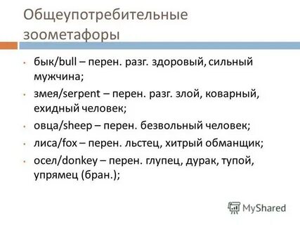 Метафоры выражения