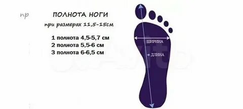 Полнота детской ноги