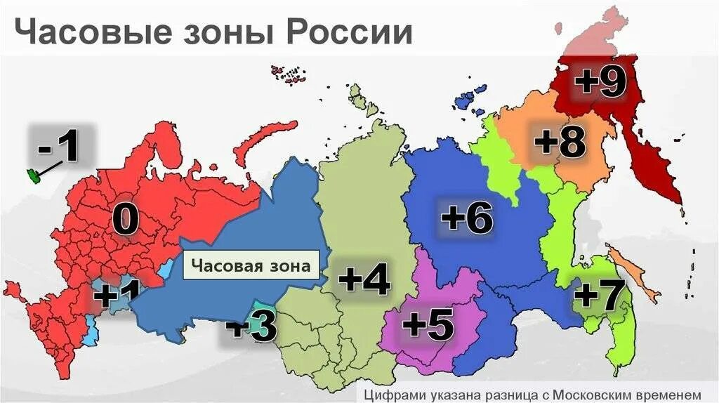 Часовые пояса России на карте. Области России с часовыми поясами. Часовые пояса России 11 поясов. Россия на карте часовых поясов карта. Екатеринбург чита разница