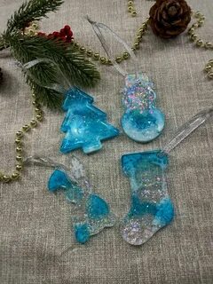 Новогодние игрушки своими руками из смолы эпоксидной