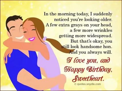 Husband birthday