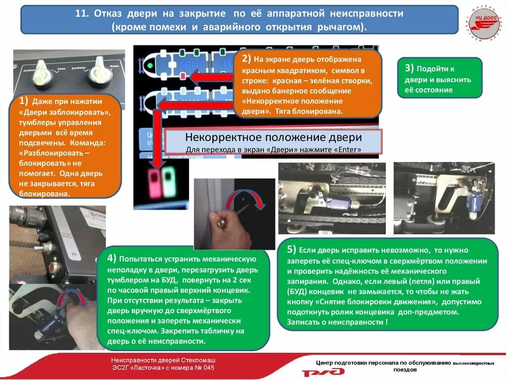 Некорректное положение