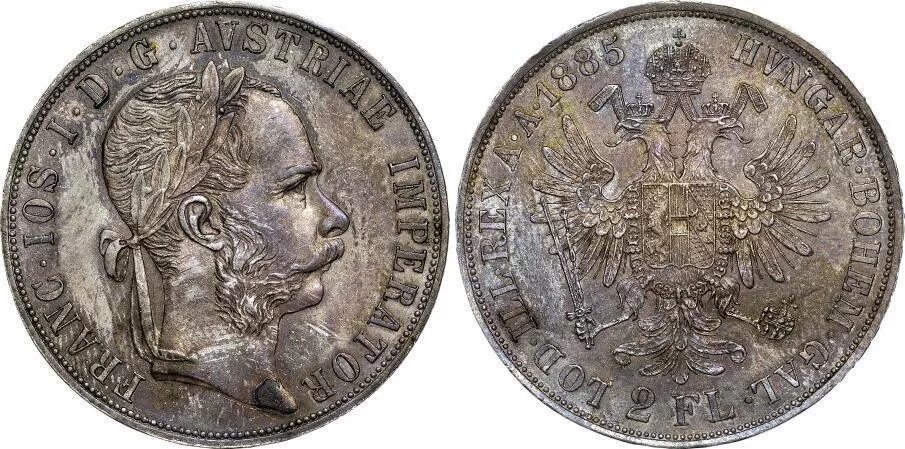 2 флорин австрия. Австрийская монета 1879 года. Банковского флорина. 2 флорин австрия. Диоскуры на монетах.