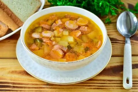 Рецепт супа с сосисками