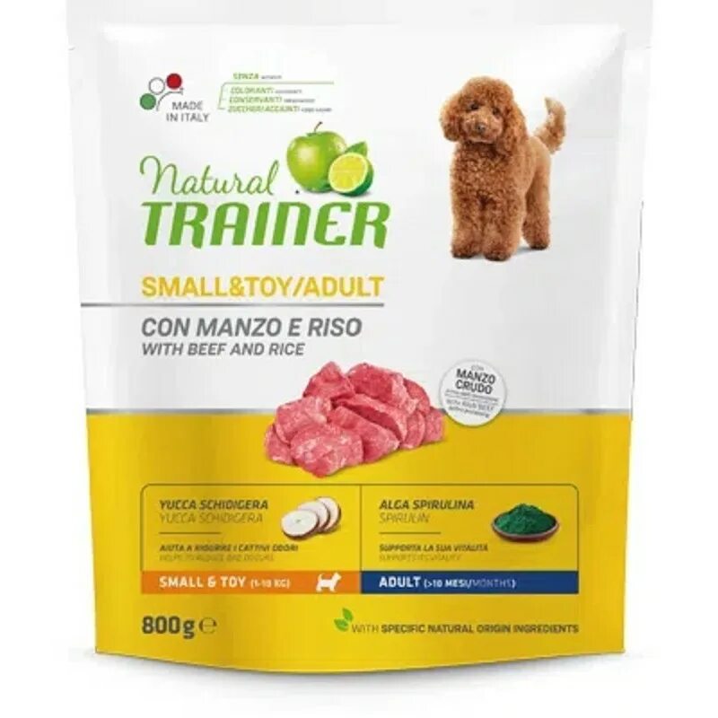 Natural trainer. Trainer con Manzo корм для собак. Корм для собак Trainer (7 кг) natural Adult small&Toy Chicken and Rice Dry. Корм для собак Trainer (2 кг) natural Adult small&Toy Beef and Rice Dry.