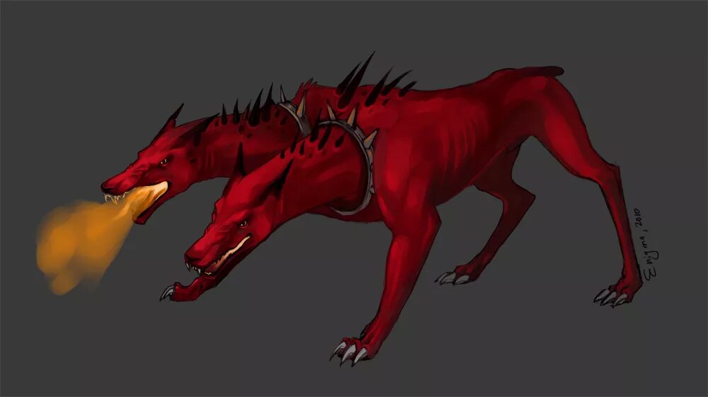 Месть гончей железной крови 73. Адская гончая Hellhound. Адская гончая ДНД. Цербер двуглавый волк. Адская гончая ДНД 5.