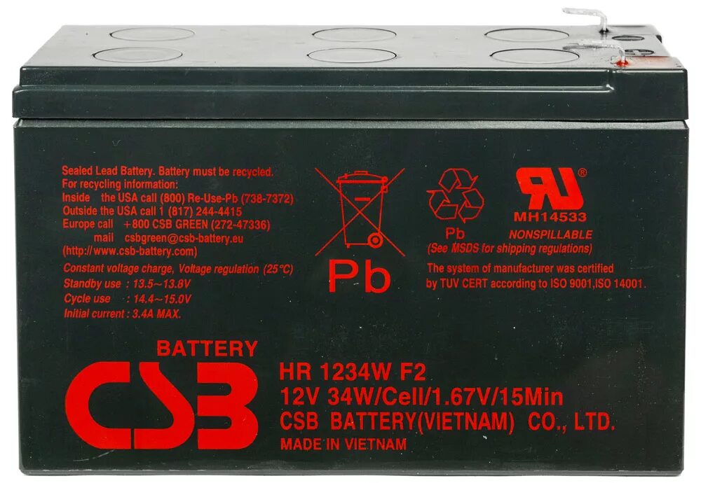 Аккумуляторная батарея CSB HR 1234w f2. CSB HR-1234w f2 для ups (12v, 9ah). CSB батарея hr1234w (12v, 9ah, 34w) клеммы f2. Аккумуляторная батарея CSB hr1234w CSB Energy Technology. Батарея f2 12v