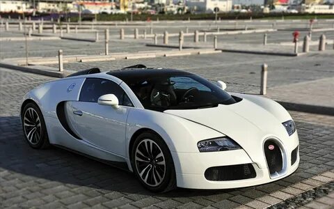 Белый bugatti